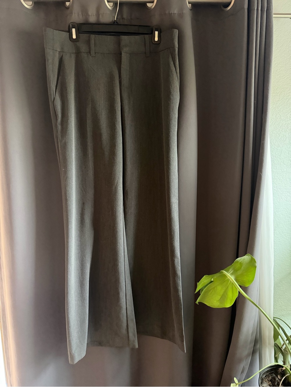 Woman’s Gray Dress Pants - Billy Blues Classic Straight Fit